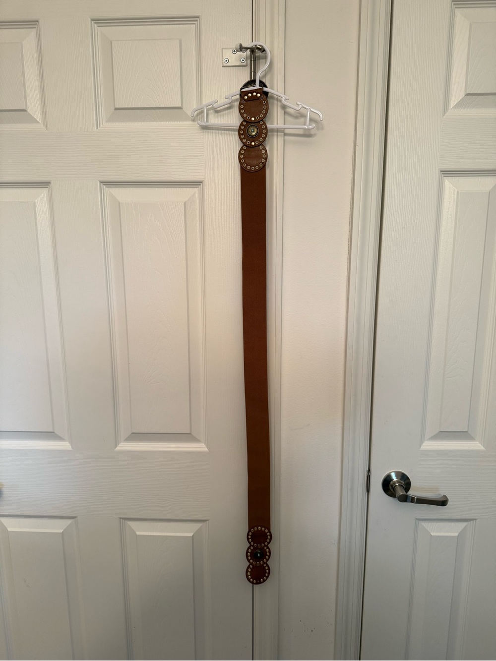 Brown Studded Women's Fashion Belt